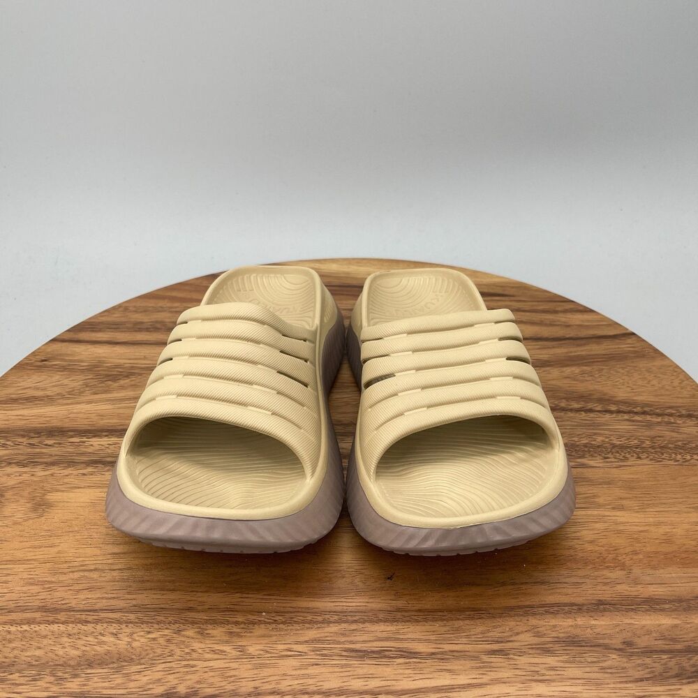 KuaiLu Sandals Womens Size 6 Beige Recovery Comfort Plantar Fasciitis Walking - Picture 2 of 9